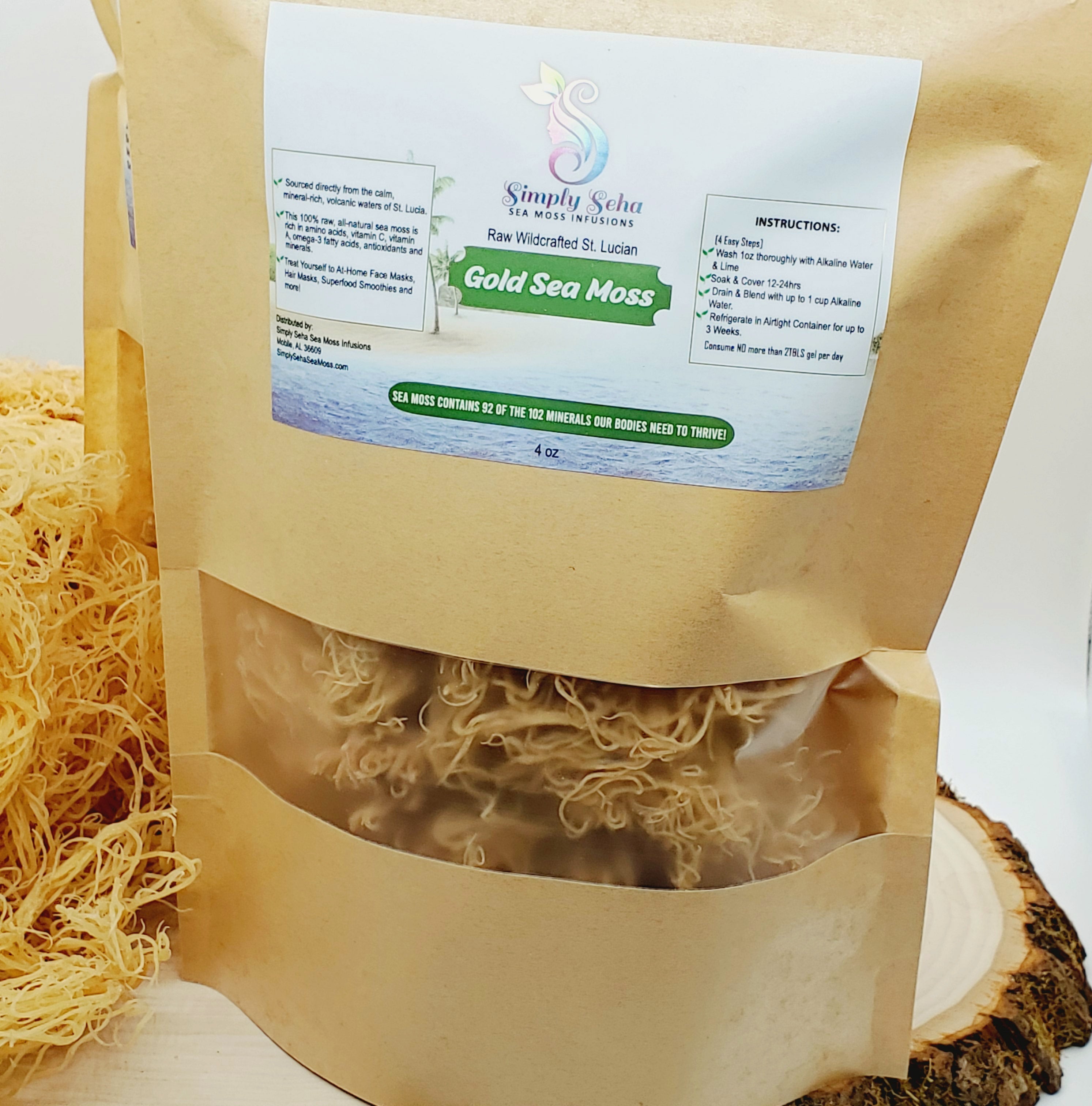 Wildcrafted, Raw Sea Moss - Simply Seha Sea Moss